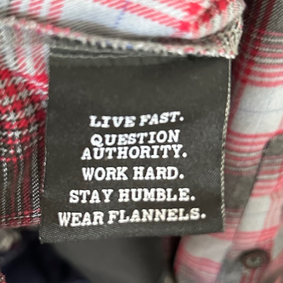 Rare Women's Dixxon Maroon Plaid Flannel - J&P Cycles 40th Anniversary - Medium - Picture 8 of 9